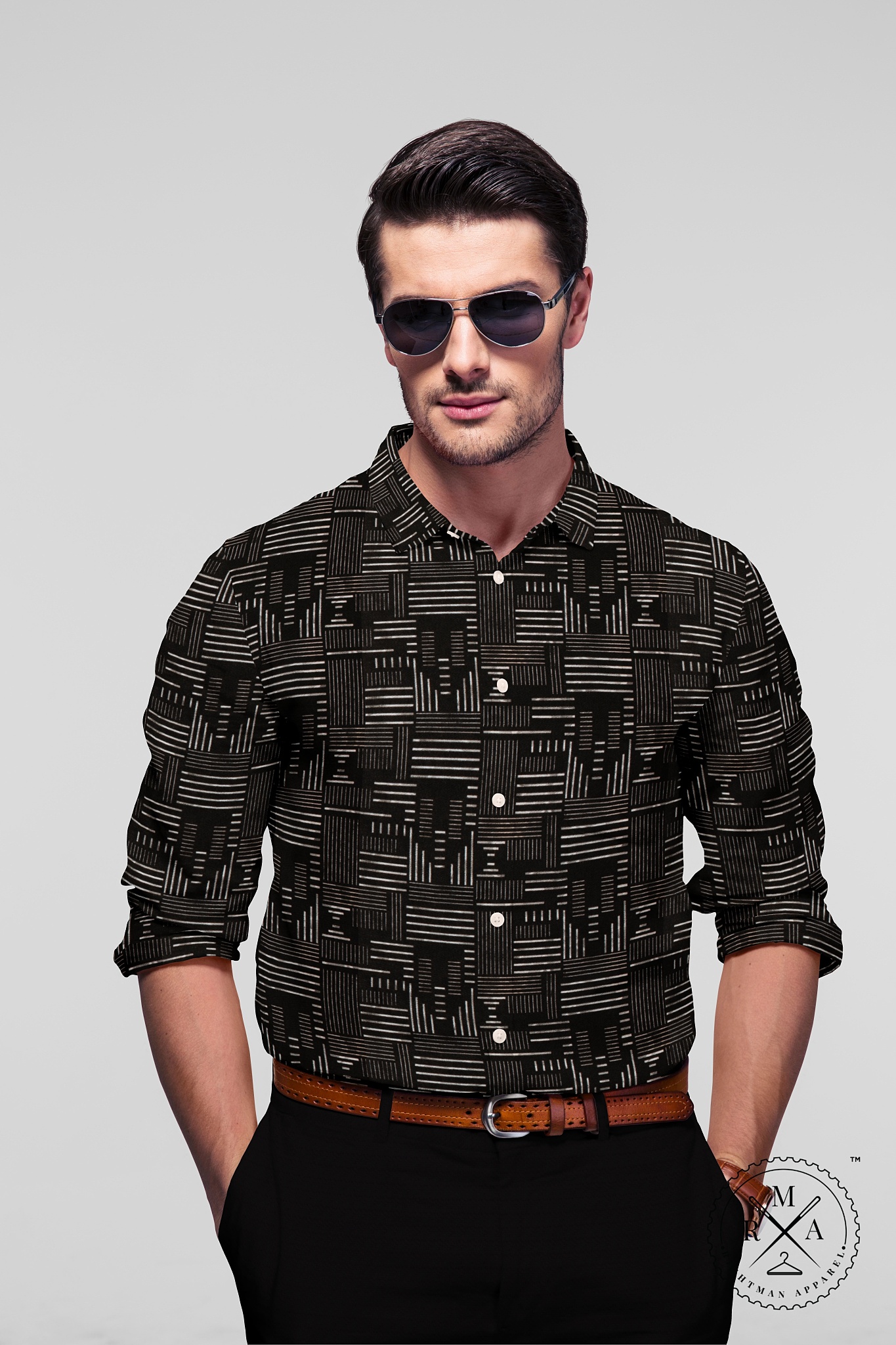 Black Crafted Shirt SH232
